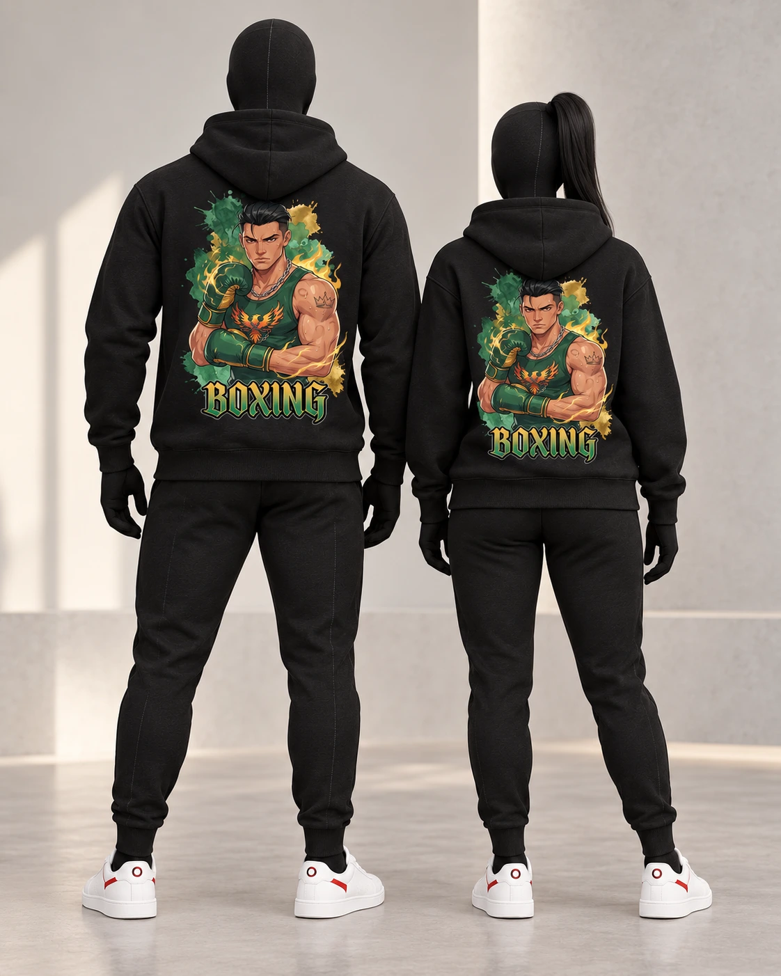 Boxing · Fighters · Black · back