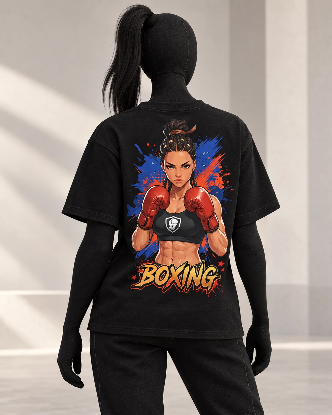 Boxing · Fighters · Black · back