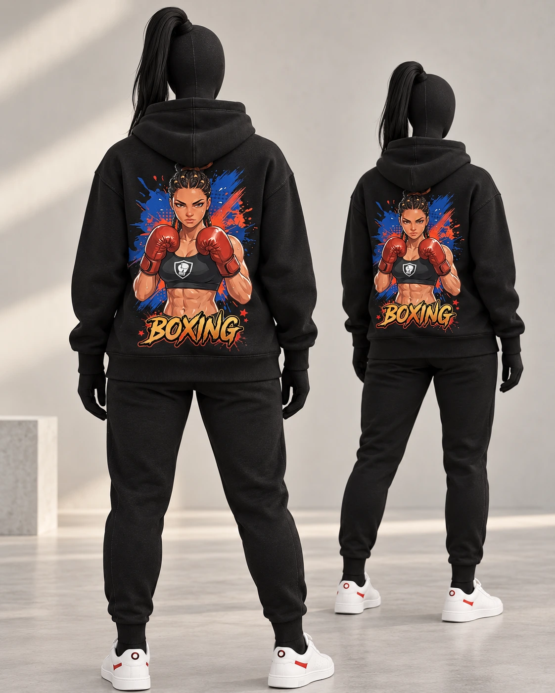 Boxing · Fighters · Black · back