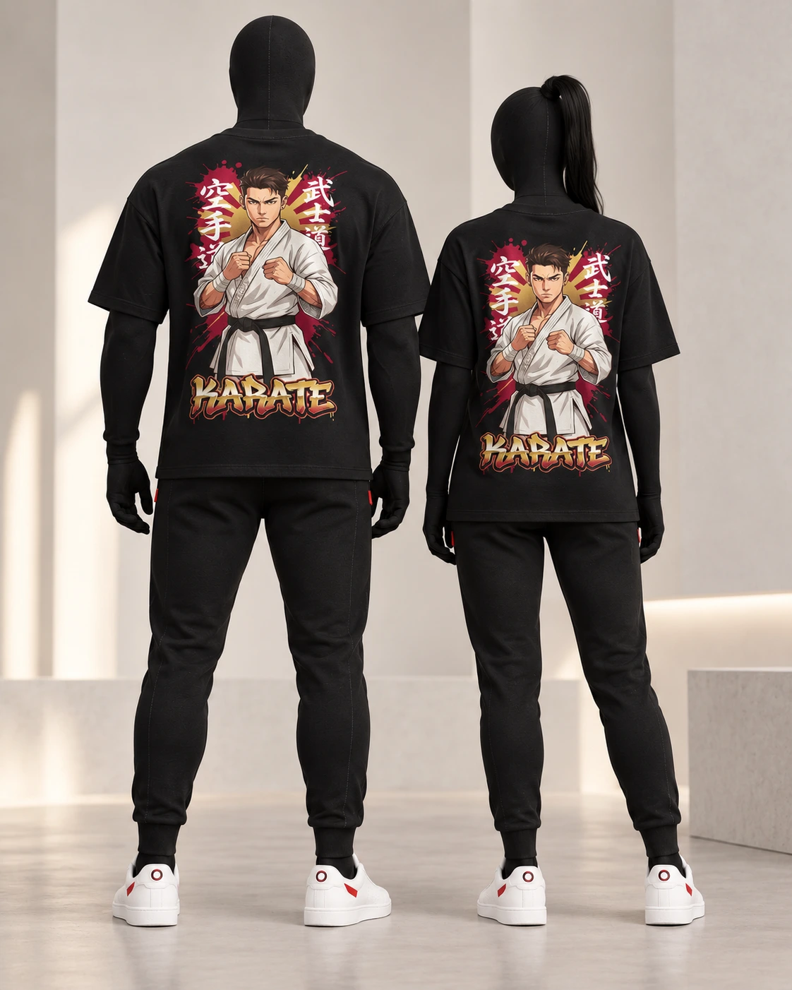Karate · Fighters · Black · back