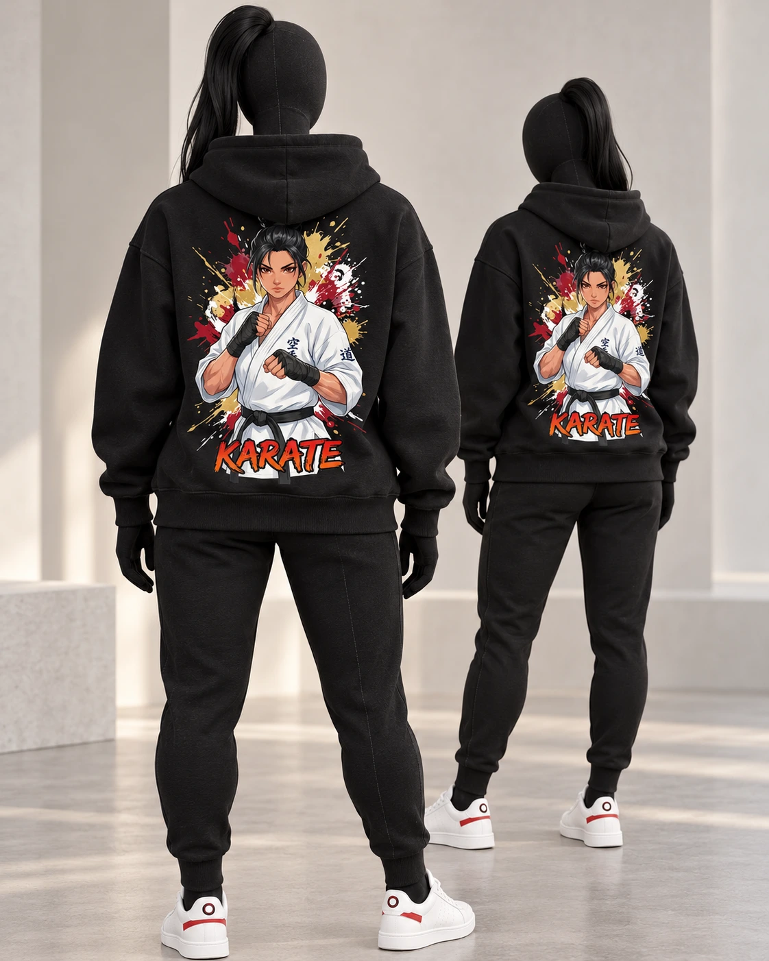 Karate · Fighters · Black · back