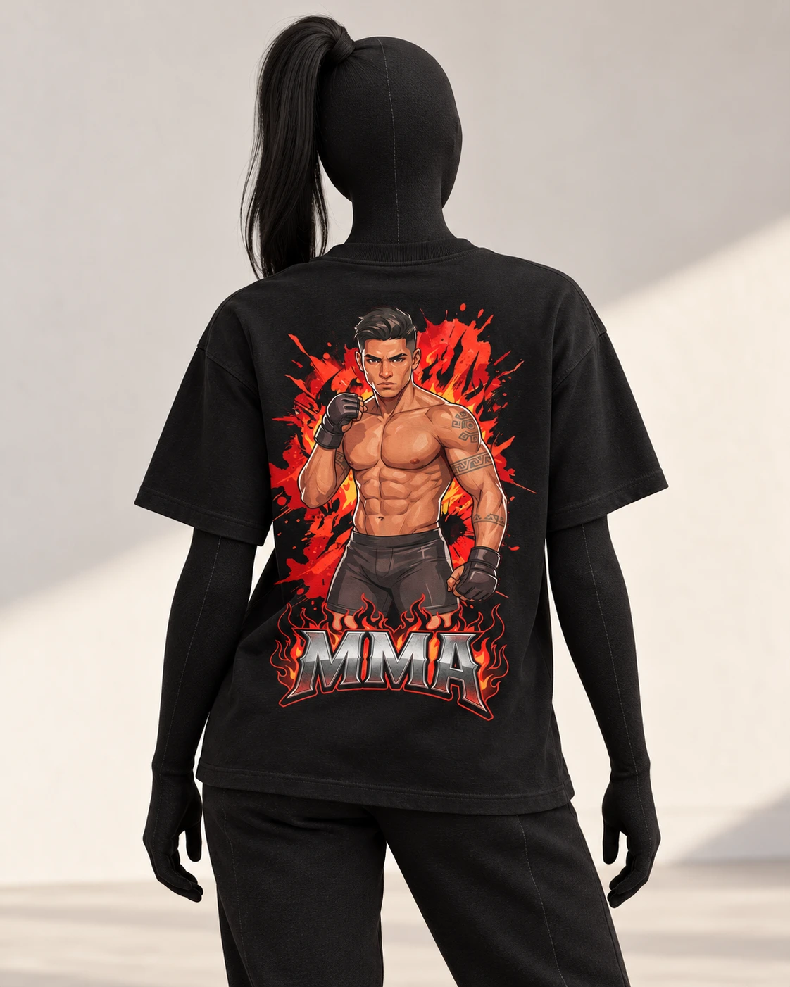 MMA · Fighters · Black · back