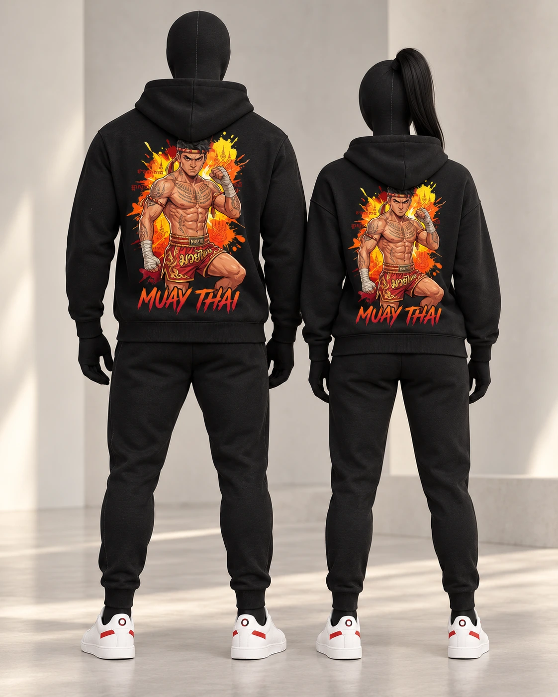 Muay Thai · Fighters · Black · back