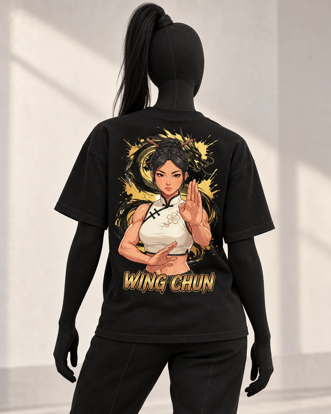 Wing Chun · Fighters · Black · back