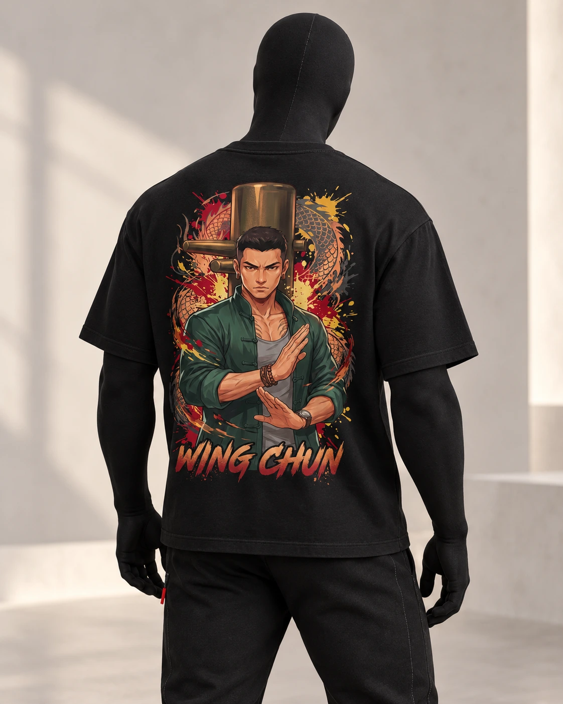 Wing Chun · Fighters · Black · back