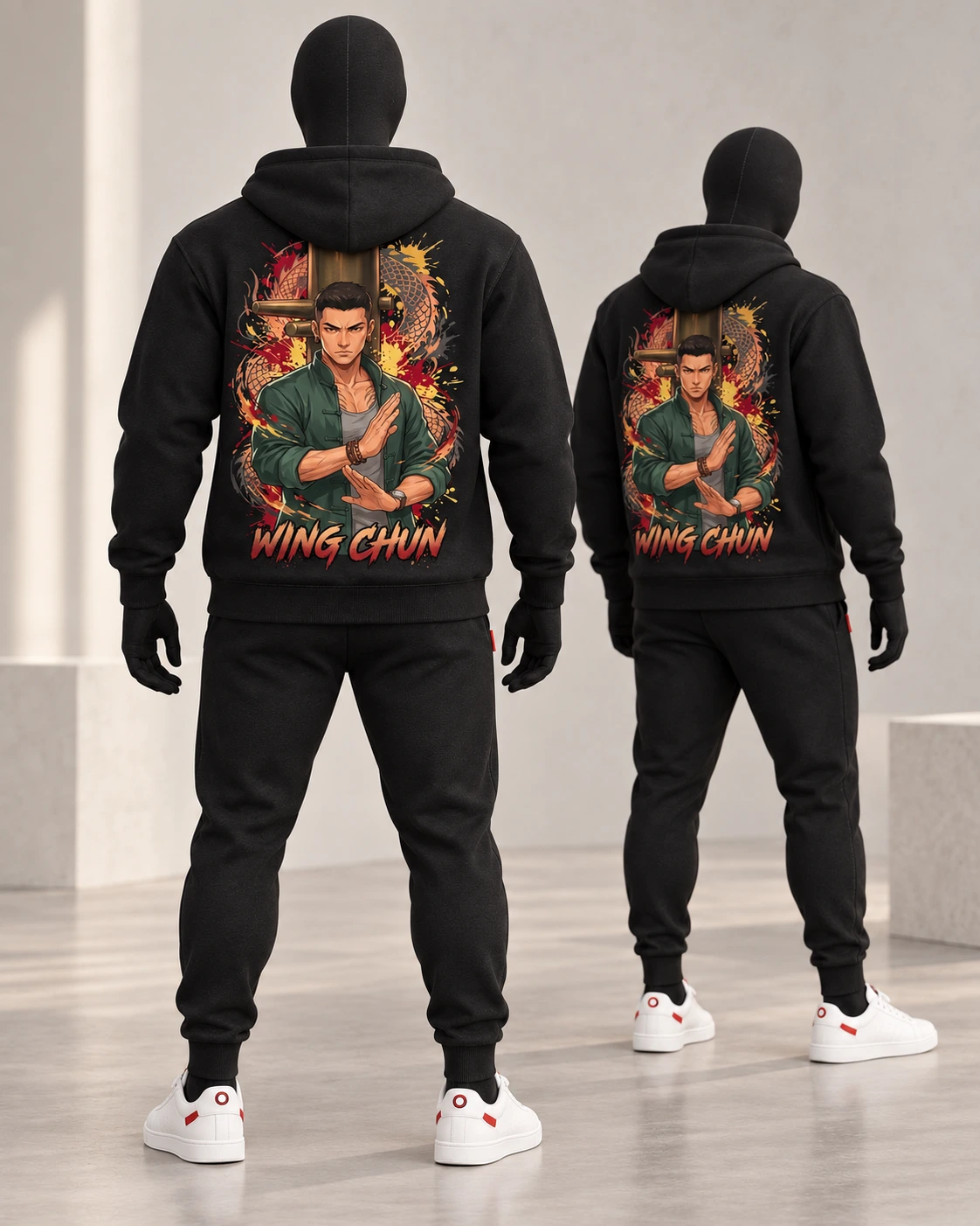 Wing Chun · Fighters · Black · back