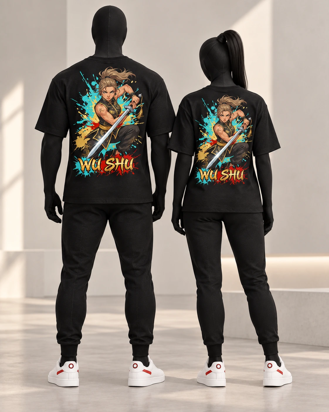 Wu Shu · Fighters · Black · back