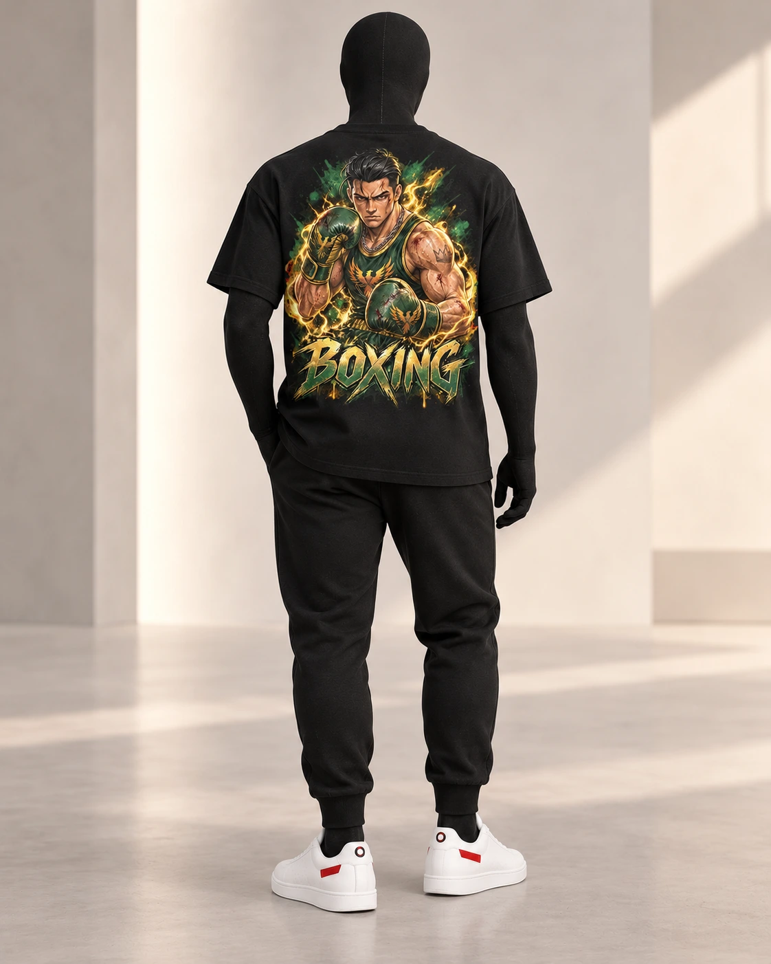 Boxing · Fighters Dark Series · Black · back