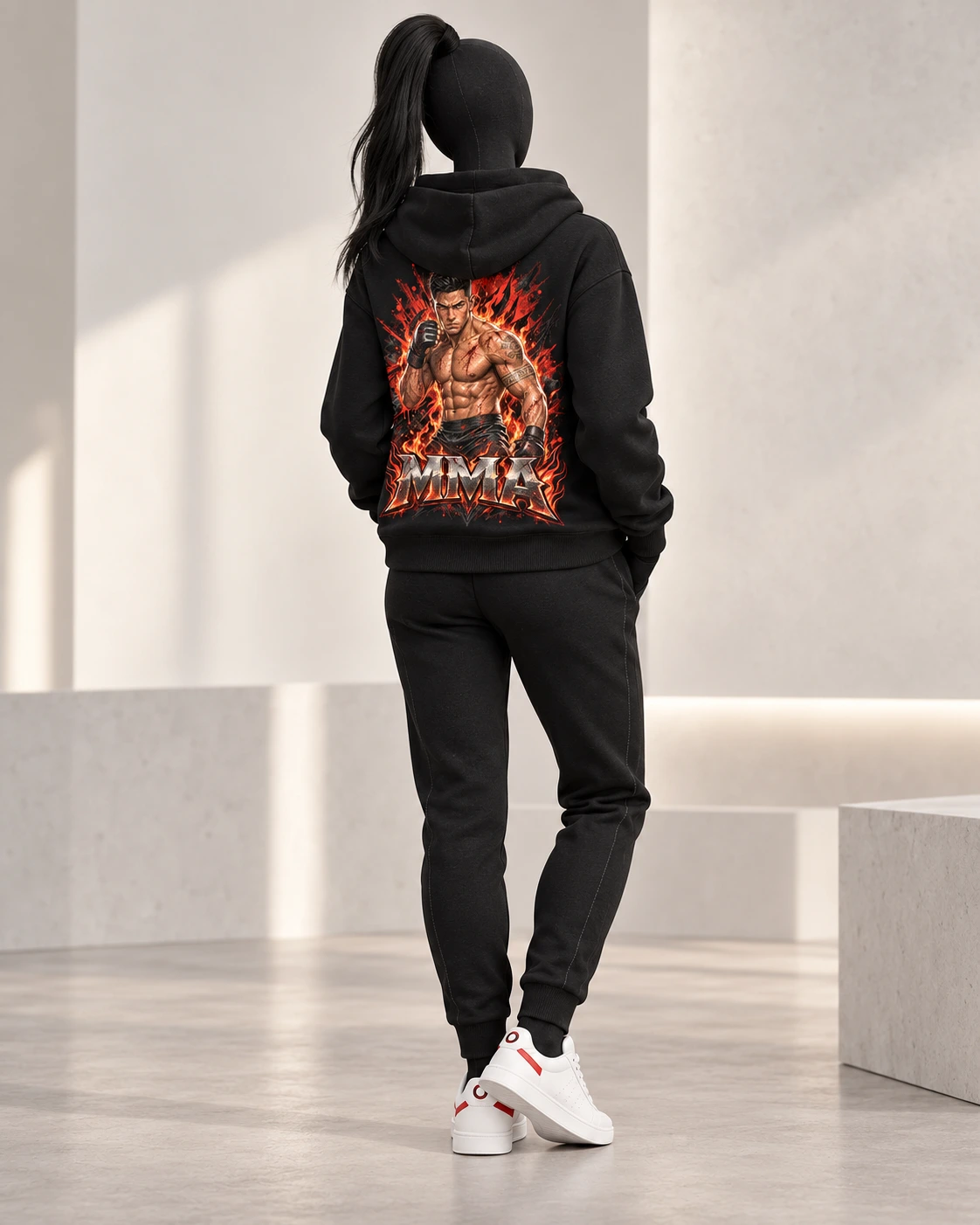 MMA · Fighters Dark Series · Black · back