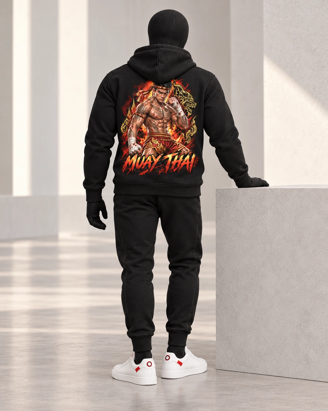 Muay Thai · Fighters Dark Series · Black · back