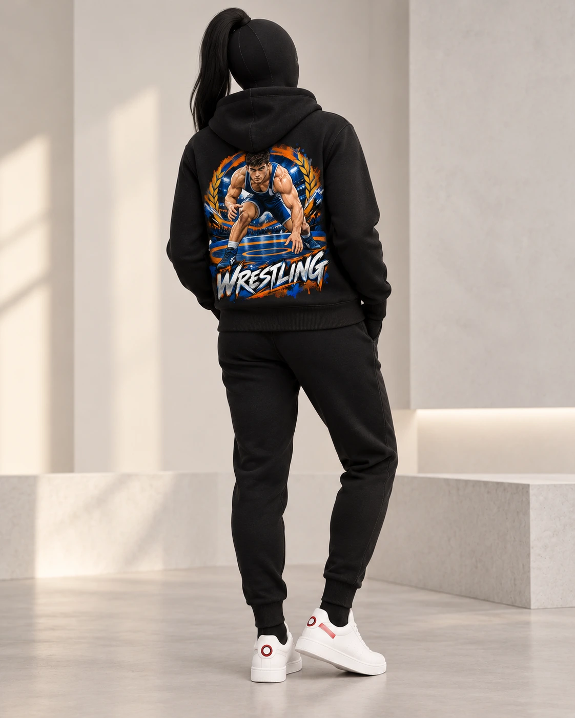 Wrestling · Fighters Dark Series · Black · back