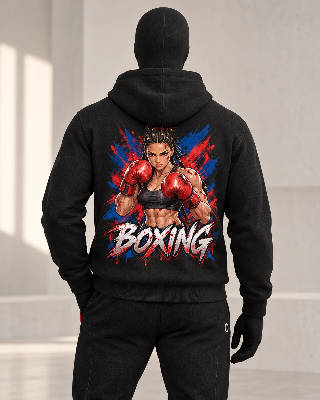 Boxing · Fighters Dark Series · Black · back