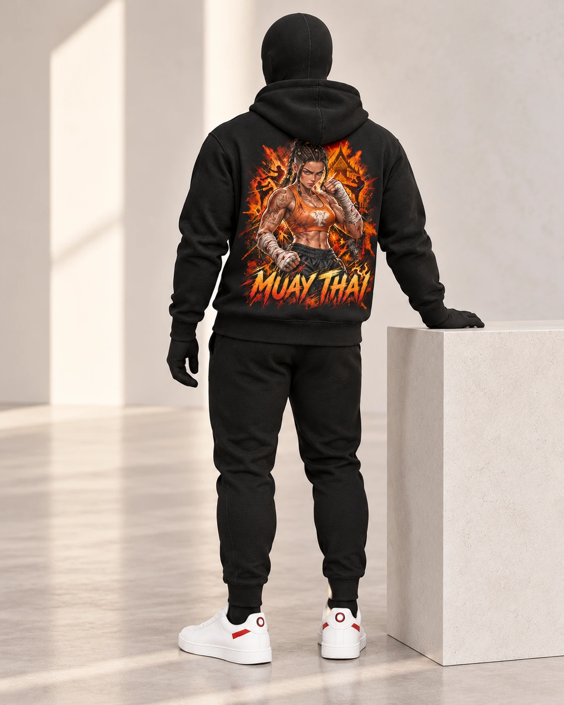 Muay Thai · Fighters Dark Series · Black · back
