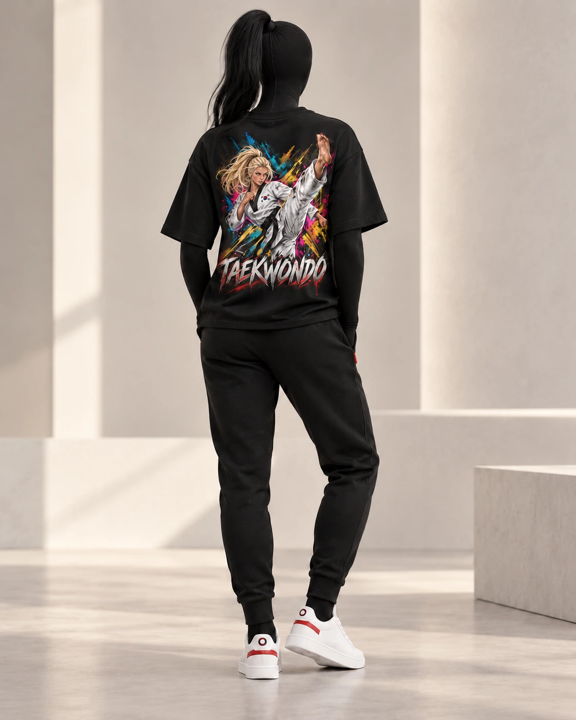 Taekwondo · Fighters Dark Series · Black · back
