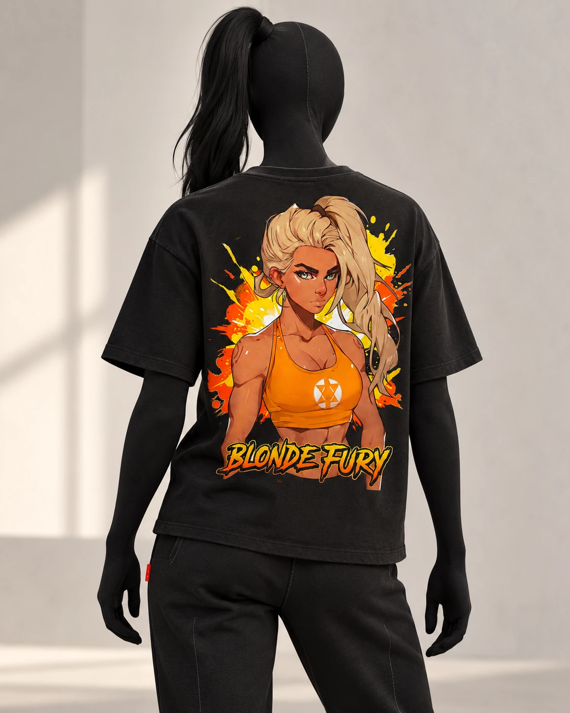 Blonde Fury · Gymrats · Black · back