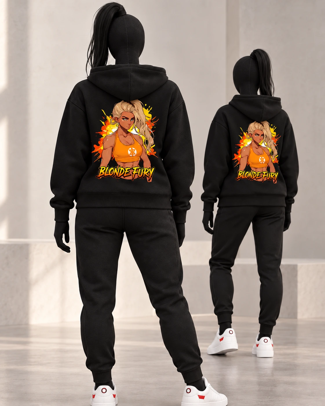 Blonde Fury · Gymrats · Black · back