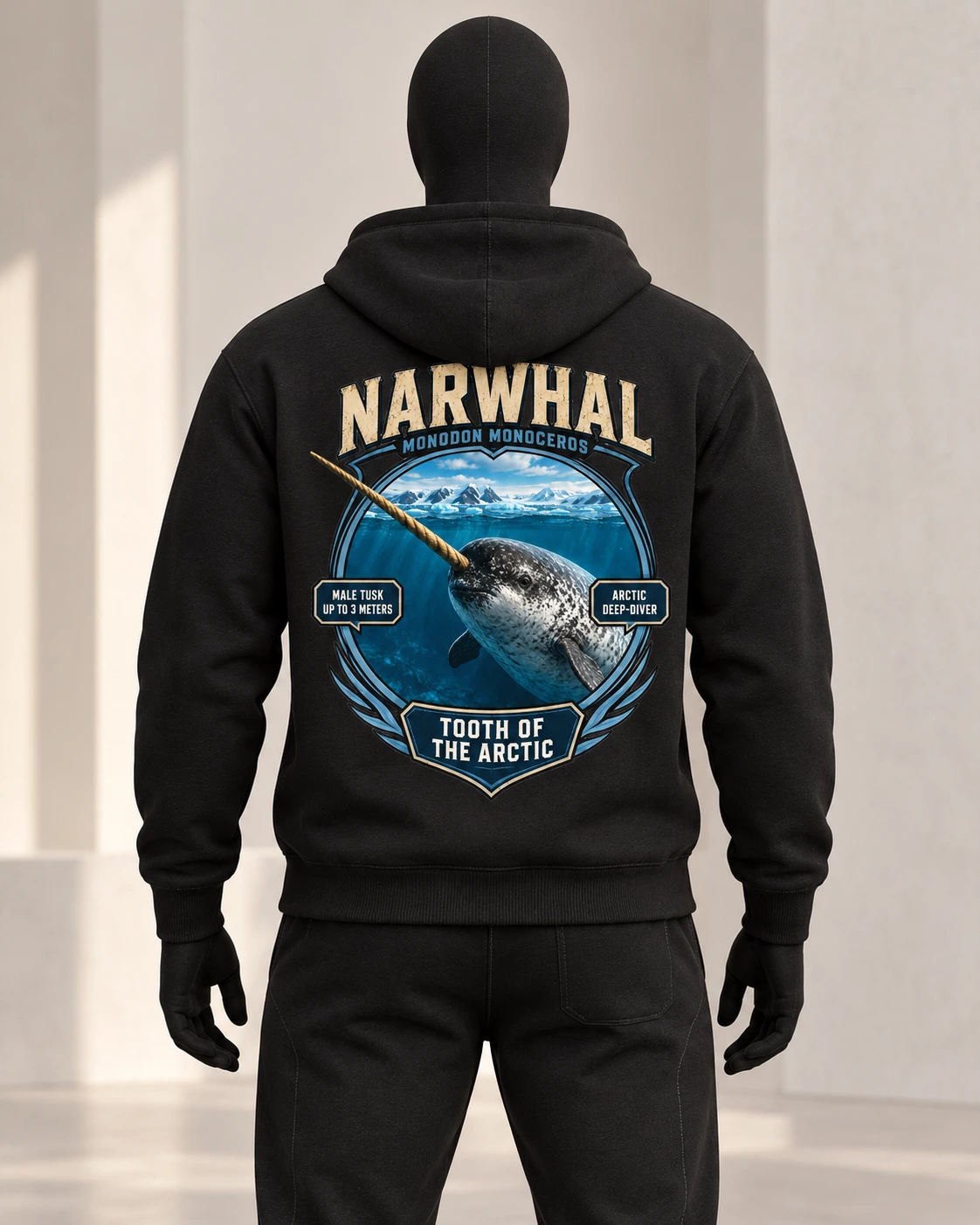 Narwhal · Stranger Animals · Black · back