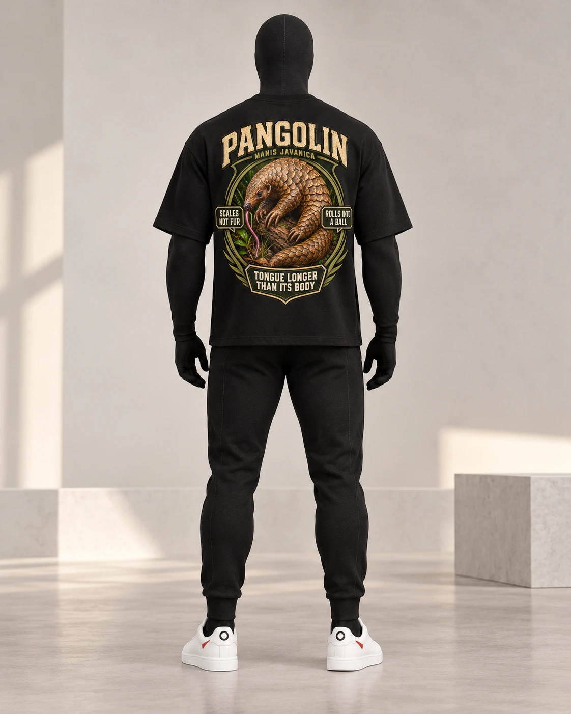 Pangolin · Stranger Animals · Black · back
