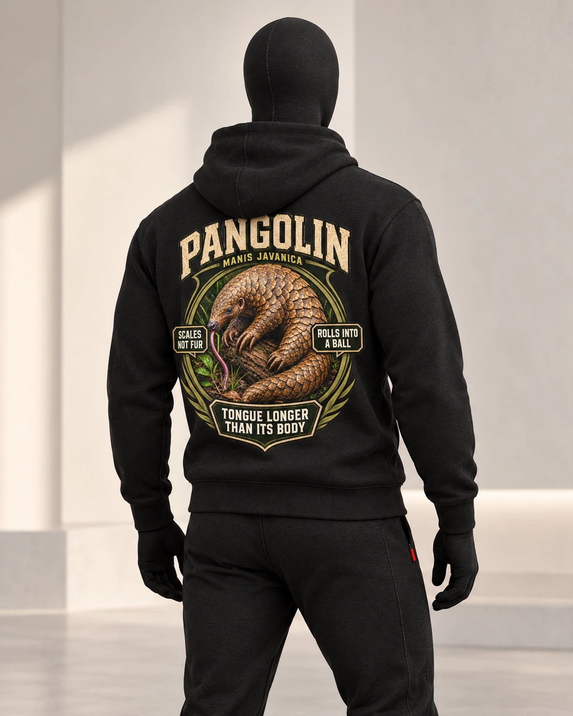 Pangolin · Stranger Animals · Black · back