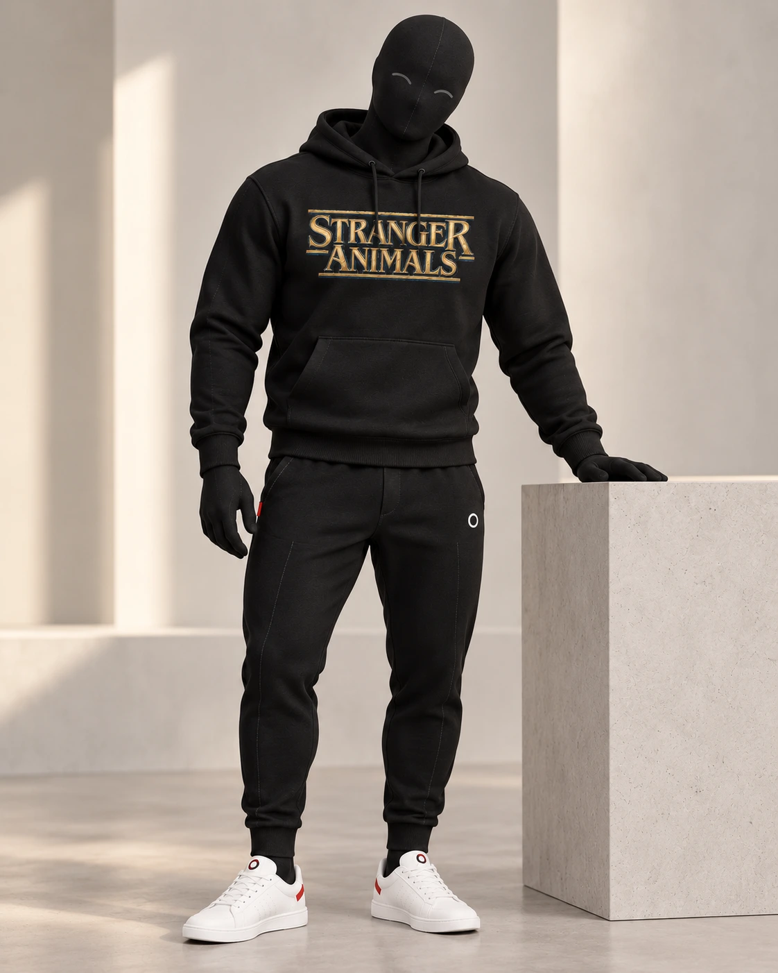 Saiga Antelope · Stranger Animals · Black · front