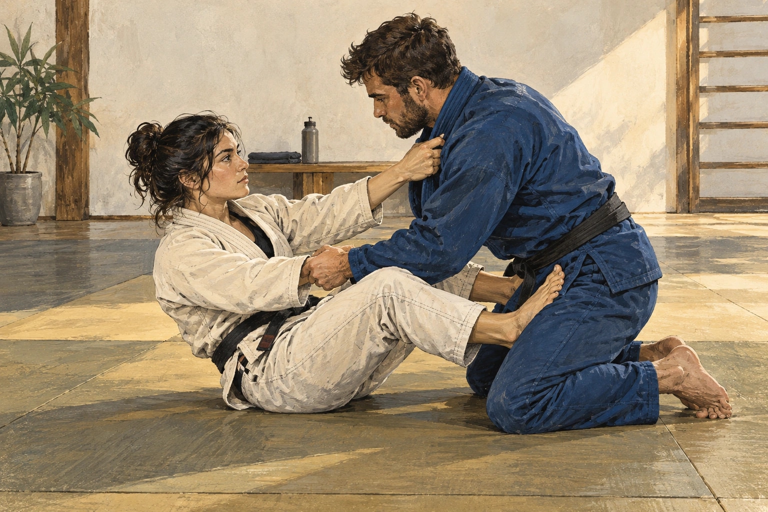 BJJ: cuándo un barrido suma dos puntos en IBJJF